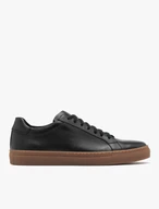 Schwarze Herrenschnürschuhe aus Vollnarbenleder