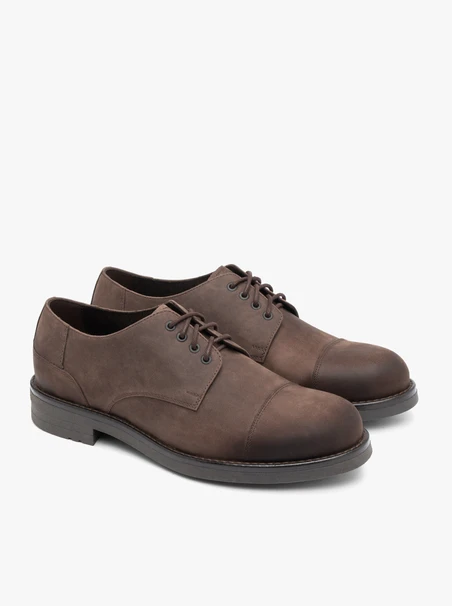 Braune Lederhalbschuhe