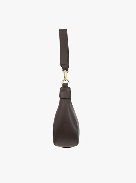 Handtasche aus braunem Vollnarbenleder