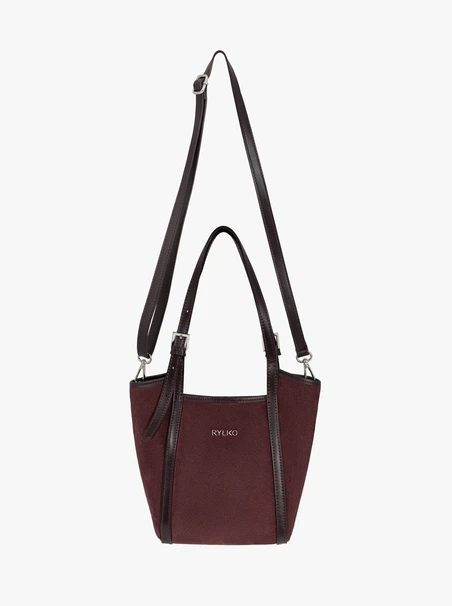 Kastanienbraune elegante Handtasche