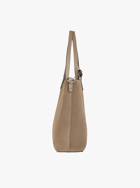 Beige große A4 Handtasche