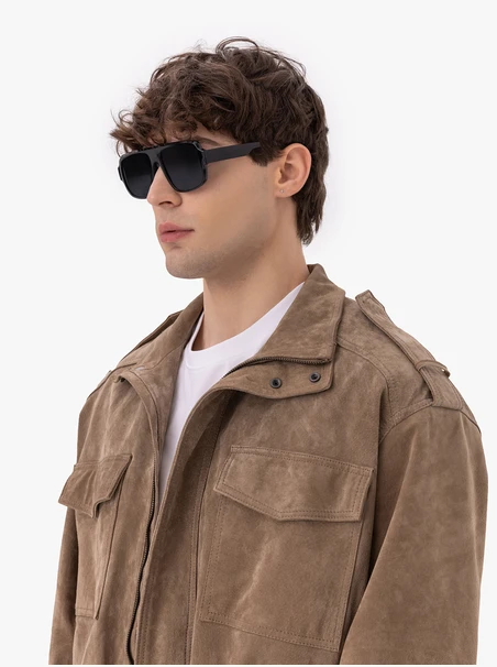 Unisex-Sonnenbrille schwarz mit Polarisation
