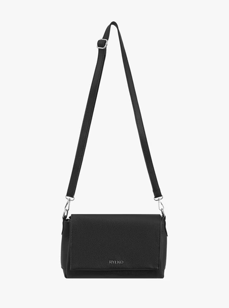 Schwarze Handtasche mit Magnetverschluss