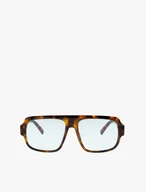 Unisex-Brille mit Gestell mit Leopardenmuster