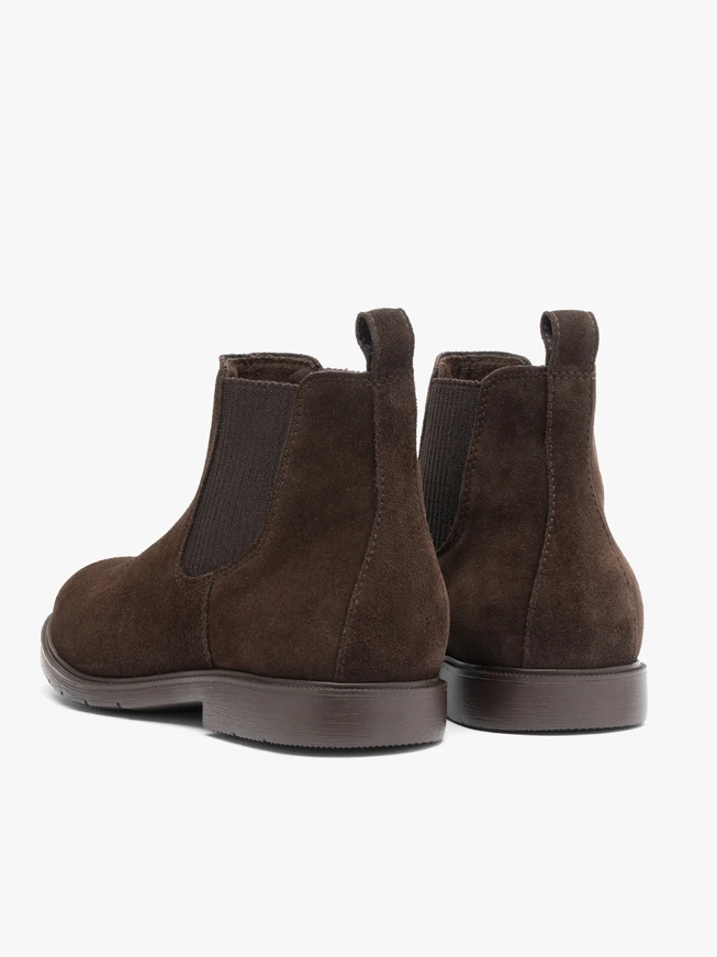Braune Velours-Pantoffeln