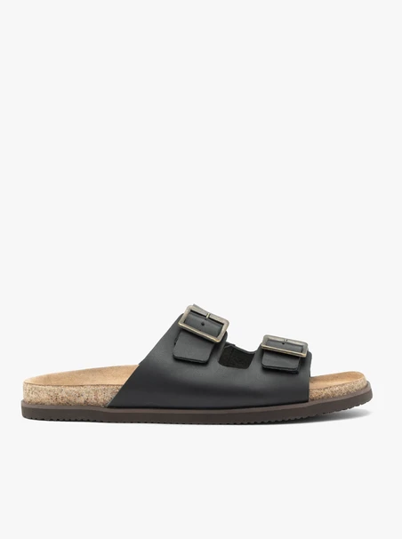 Schwarze Flip-Flops mit zwei Riemen