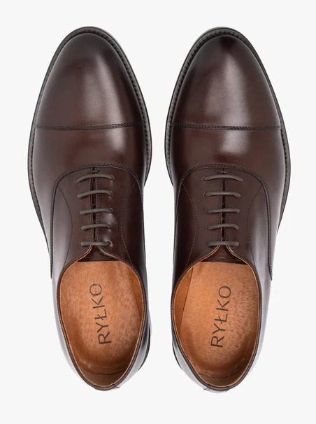 Braune formelle Halbschuhe der Spitzenklasse