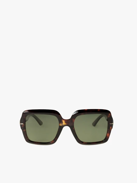 Quadratische Sonnenbrille mit Pantherrahmen