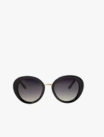 Runde schwarze Sonnenbrille