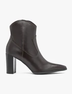 Dunkelbraune Cowboystiefel mit Absatz