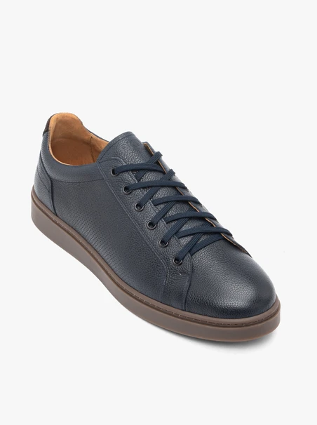 Marineblaue sportliche Halbschuhe