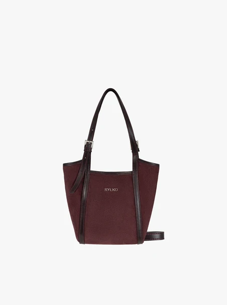 Kastanienbraune elegante Handtasche