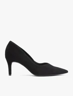 Schwarze Stiletto-Pumps aus Velours