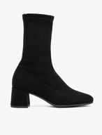 Schwarze, hohe, elastische Stiefeletten