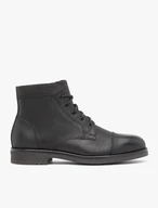 Dunkelbraune isolierte Stiefel