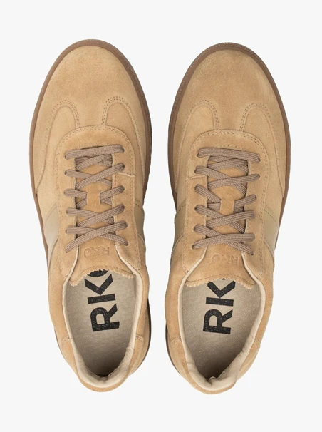 Beige Sporthalbschuhe