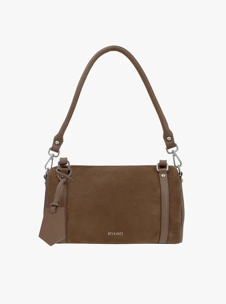 Hellbraune mittelgroße Tasche