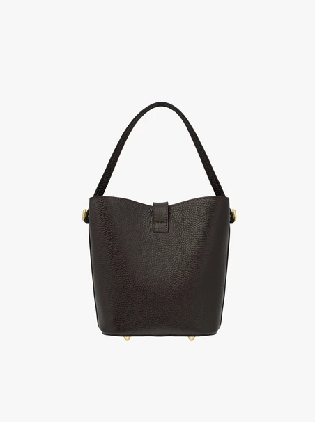 Kleine braune Lederhandtasche