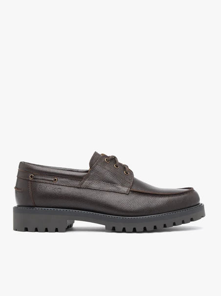 Dunkelbraune Boat-Shoes