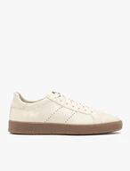 Cremefarbene sportliche Halbschuhe