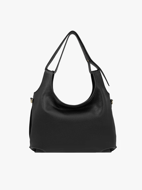 Schwarze große A4-Handtasche