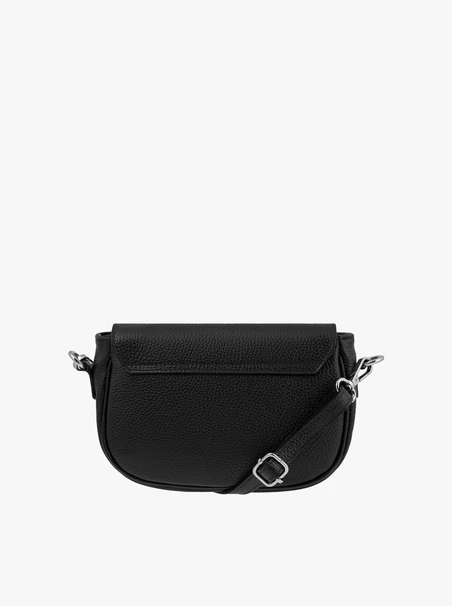 Schwarze Handtasche mit dekorativer Schnalle