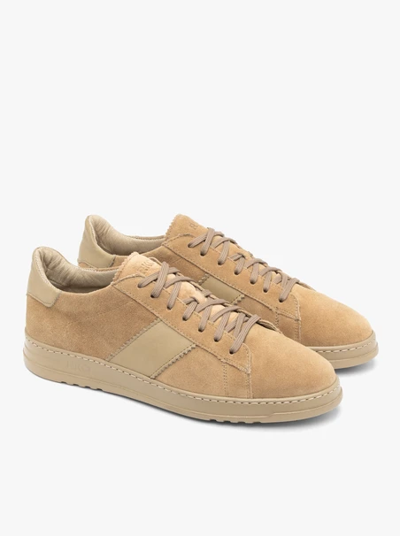 Beige Sporthalbschuhe