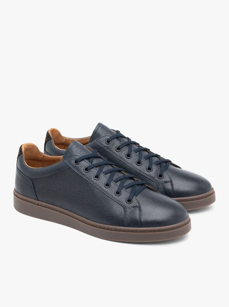 Marineblaue sportliche Halbschuhe
