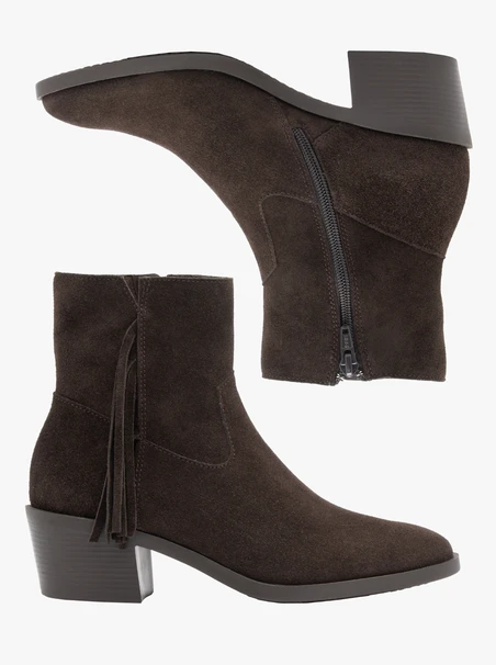 Dunkelbraune Lederstiefel