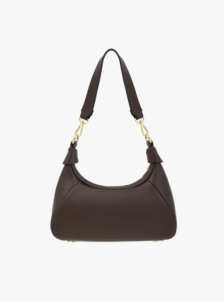 Handtasche aus braunem Vollnarbenleder