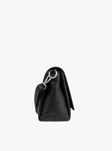 Schwarze Handtasche mit Magnetverschluss