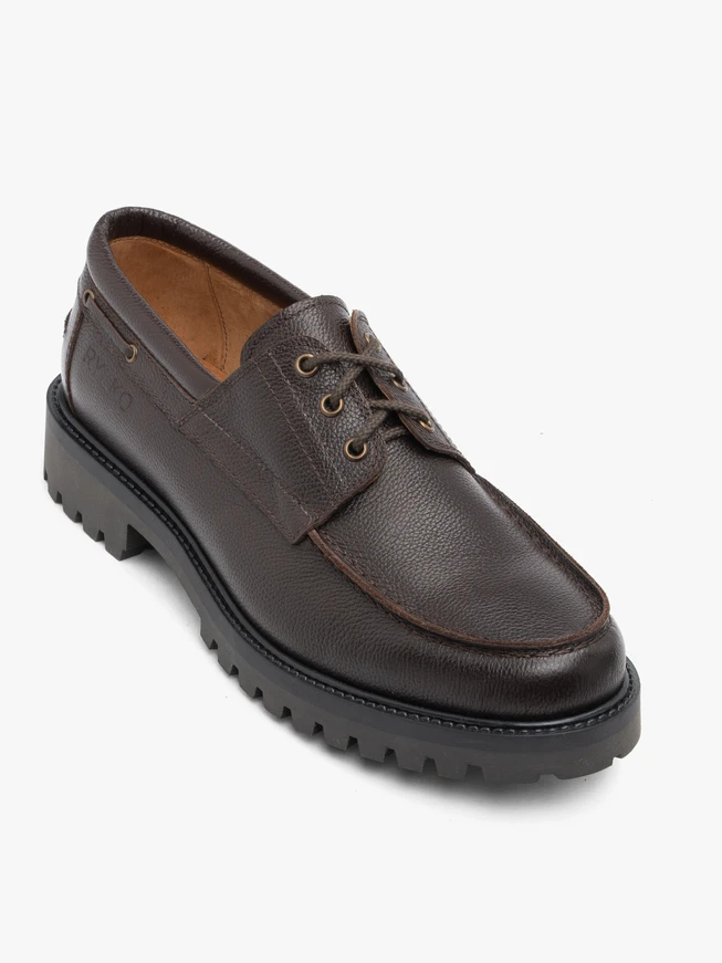 Dunkelbraune Boat-Shoes