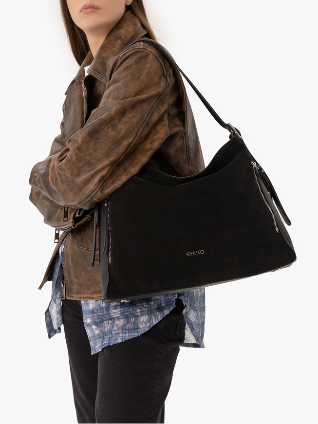 Schwarze A4-Tasche