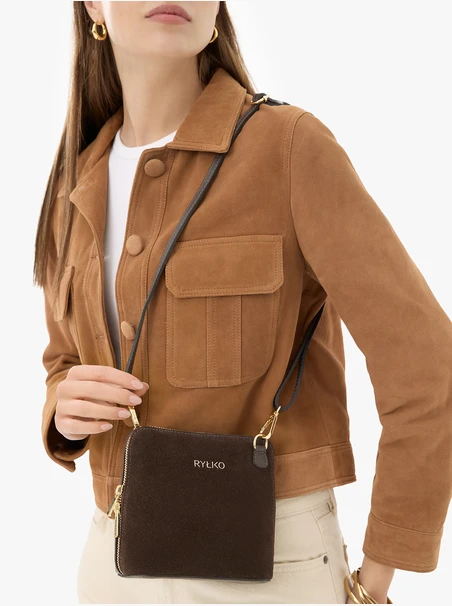 Kleine braune Handtasche