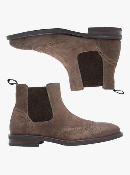 Graue Velours-Pantoffeln