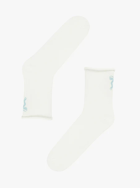 Weiße Baumwollsocken