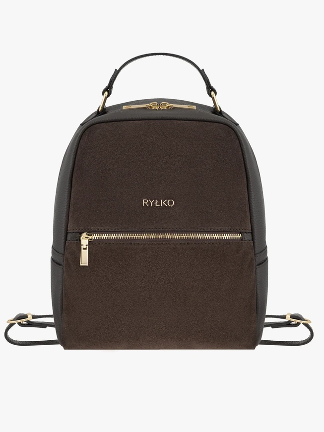 Brauner Lederrucksack medium