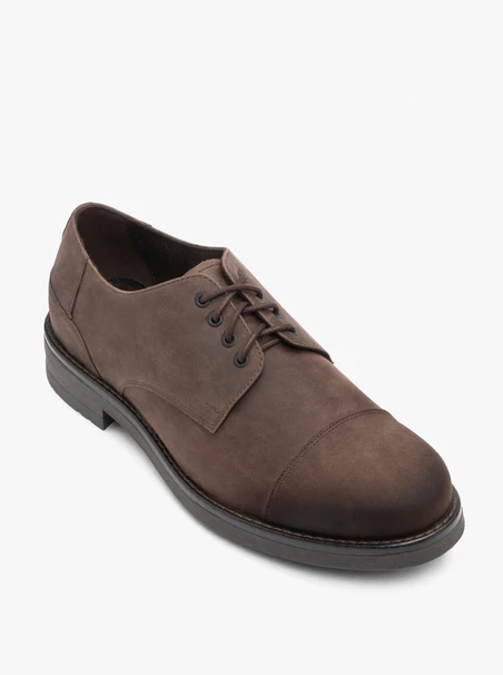 Braune Lederhalbschuhe