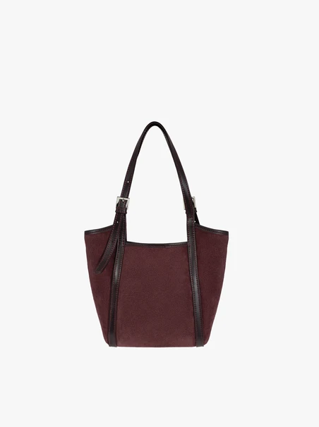 Kastanienbraune elegante Handtasche