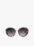 Runde Sonnenbrille mit schwarzem Panther