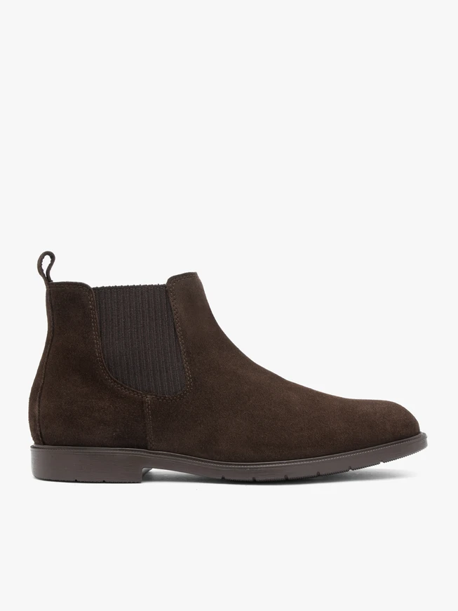 Braune Velours-Pantoffeln