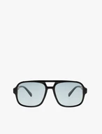 Unisex-Sonnenbrille schwarz mit blauen Gläsern