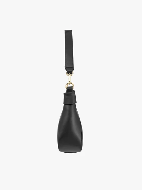 Handtasche aus schwarzem Vollnarbenleder
