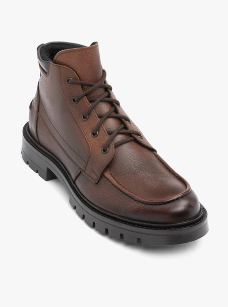 Braune Vollnarbenlederstiefel
