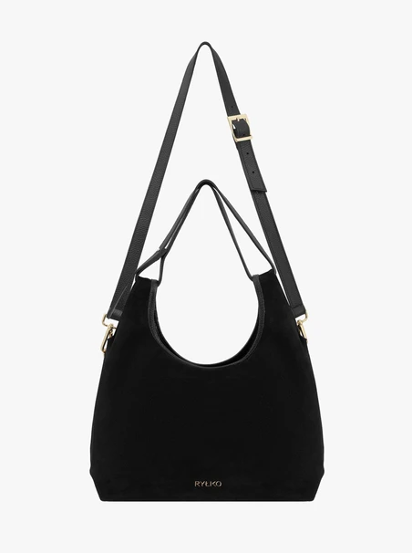 Schwarze große A4-Handtasche