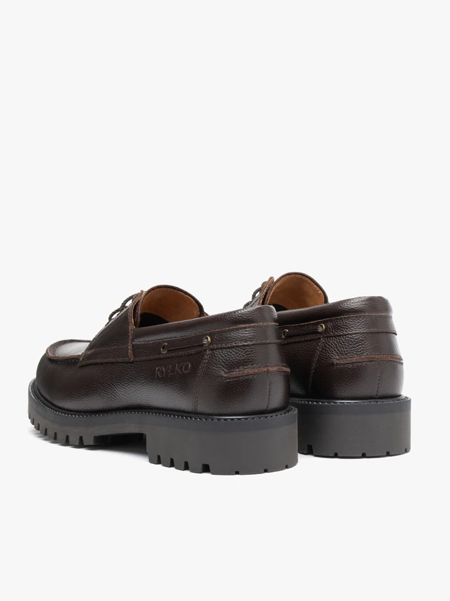 Dunkelbraune Boat-Shoes