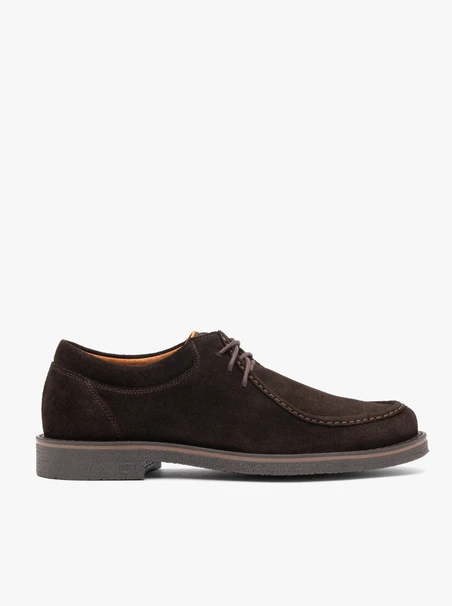 Braune lässige Velourslederhalbschuhe