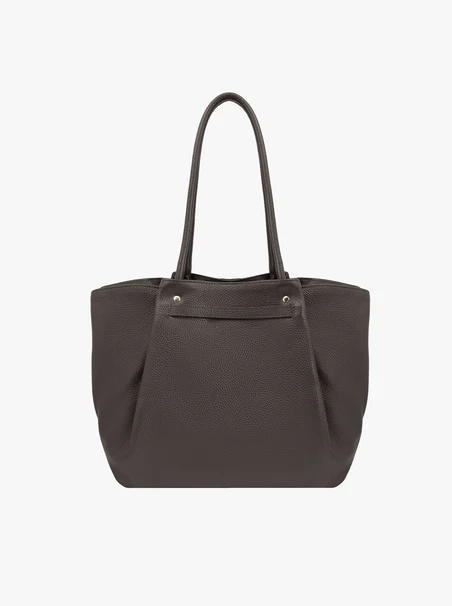 Braune Handtasche mit Krokodilledermuster
