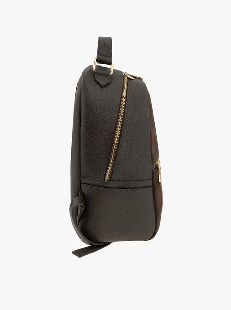 Brauner Lederrucksack medium