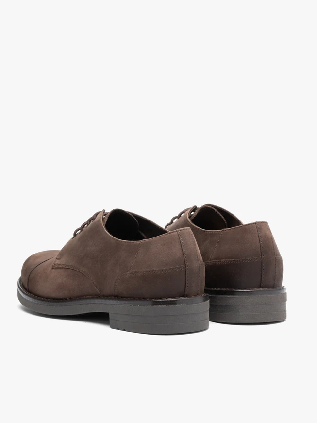 Braune Lederhalbschuhe